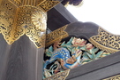 唐門の唐獅子牡丹の彫刻…