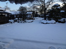 家老詰所から望む雪景色の庭…