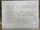 上野城に関する石碑…