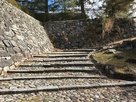 城代屋敷跡への石段…