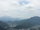 山頂より富士山を望む…