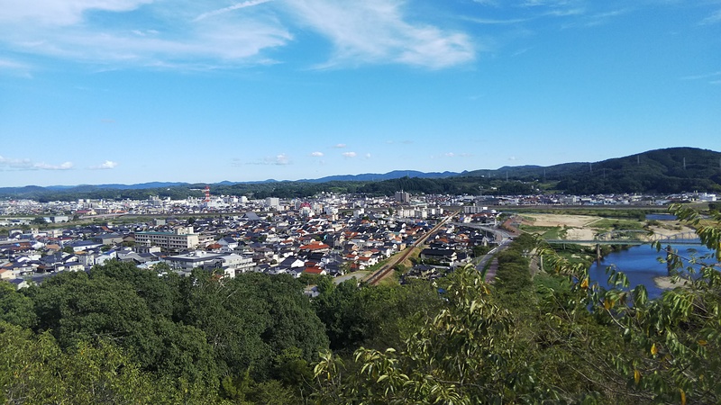 尾関山城 眺望