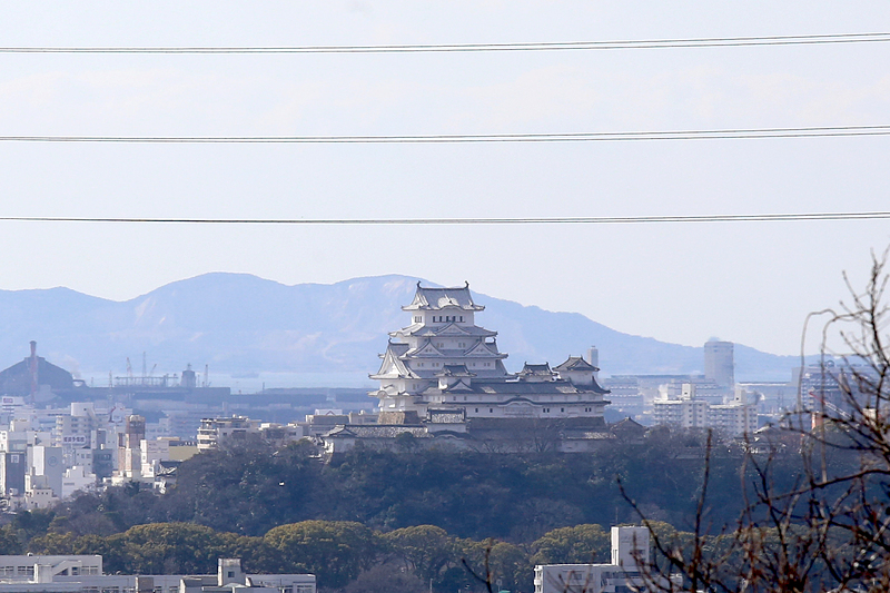増位山から姫路城を望む