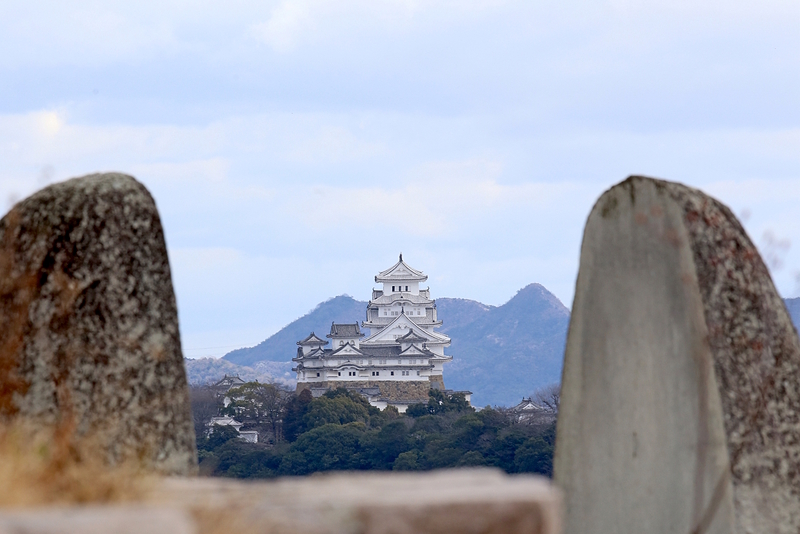 名古山から姫路城を望む