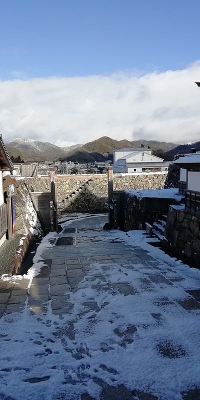雪の篠山城