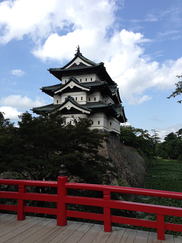 夏の終わりの弘前城