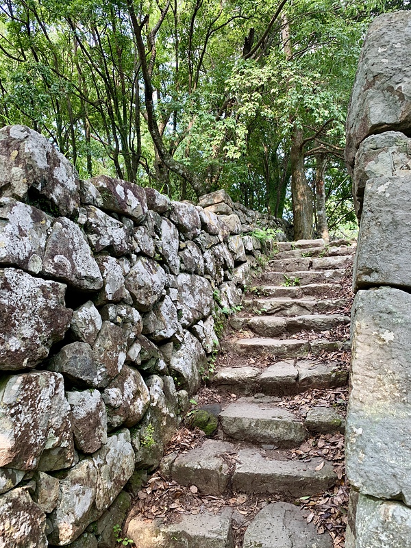 石垣の階段 @本丸
