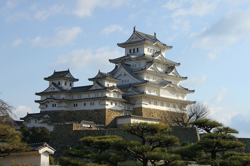 姫路城の写真 西の丸からの姫路城天守 攻城団