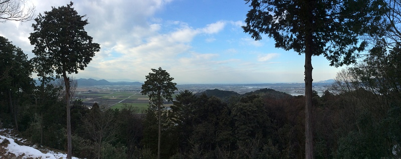 天主台で見る琵琶湖