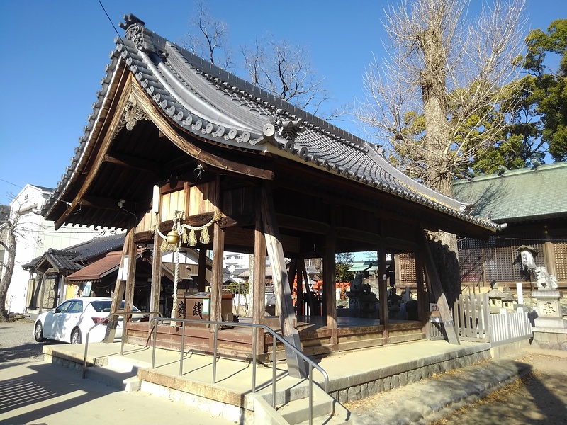 神明生田神社の舞台