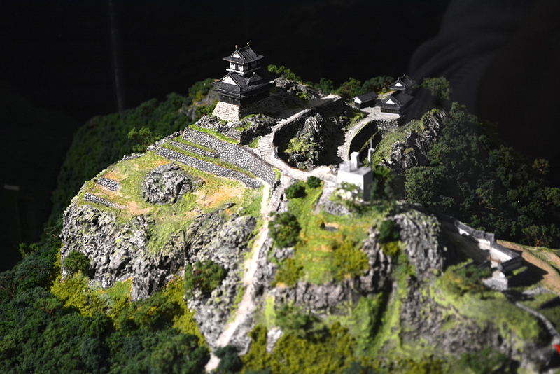 岐阜城のジオラマ模型（本丸周辺）