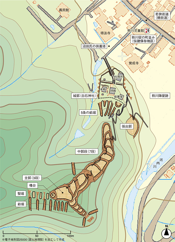 熊川城跡図