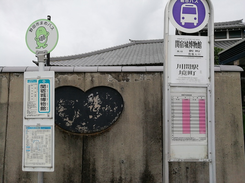 関宿城博物館憩所前バス停