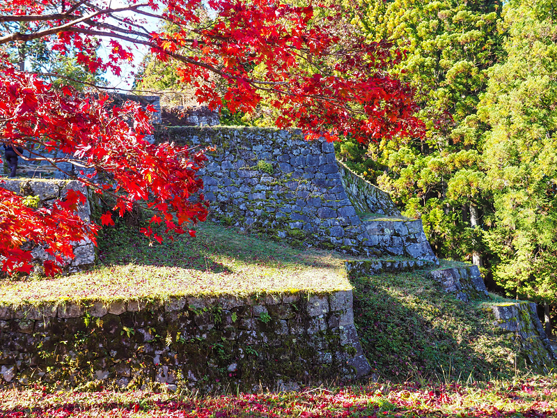 紅葉と六段壁