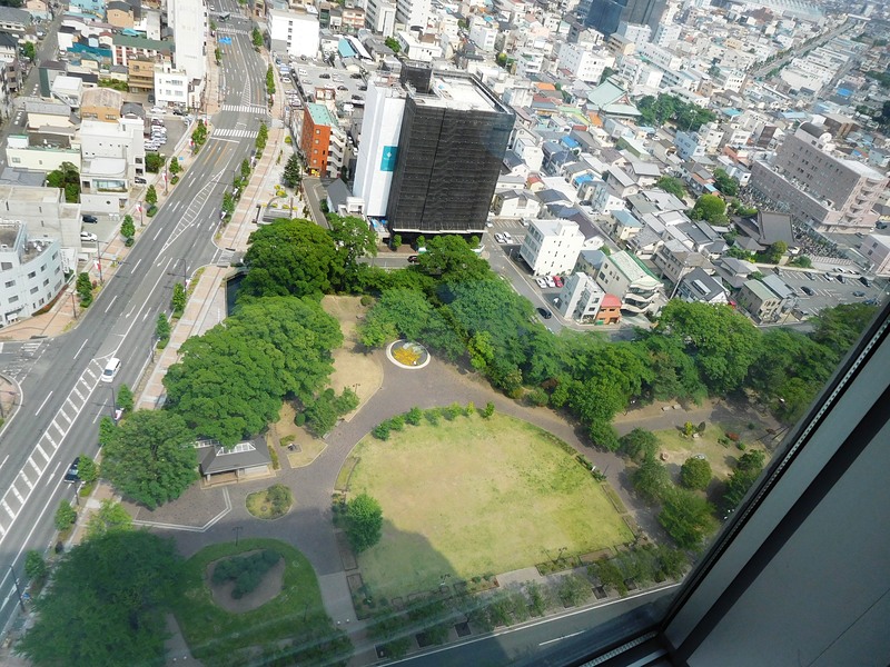 上から見た高崎城