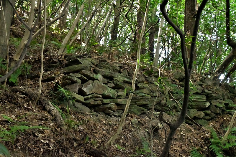 緑色片岩の石垣