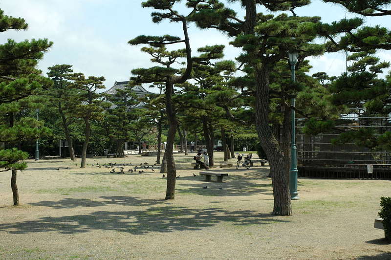 夏の岸和田城二の丸広場（2006年）