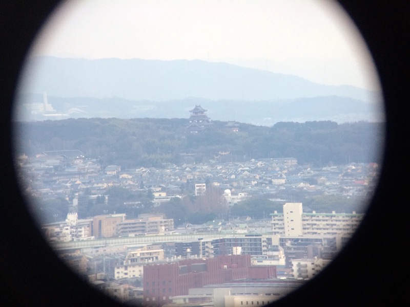 京都タワーから見た模擬天守