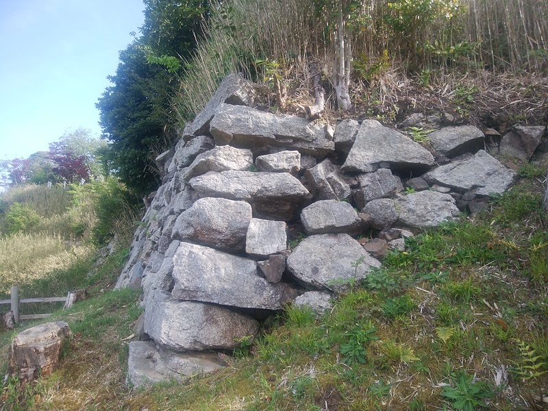 水口岡山城の石垣