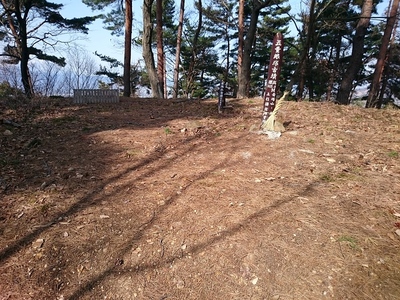 本当の上杉軍陣地　斎場山