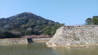 萩城 天守台と指月山