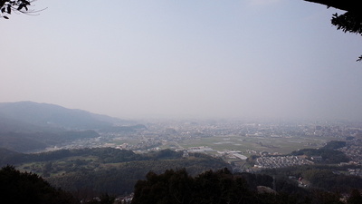 岩門城　福岡市方面の眺望