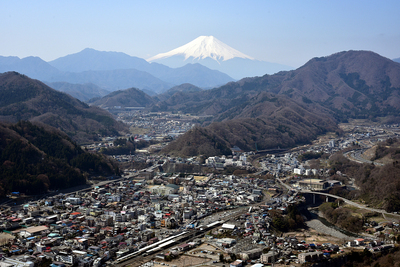 南物見台から富士を望む