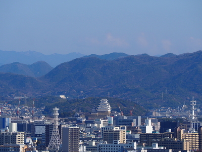 本丸から見る姫路城