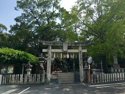 城跡にある須佐神社