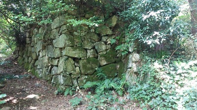 本丸跡虎口の石垣