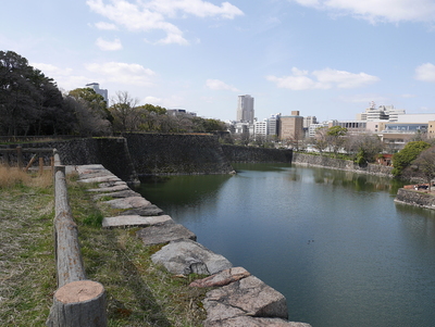 伏見櫓跡から京橋口方面
