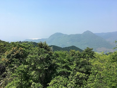 香春岳を眺める
