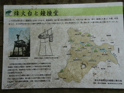 津久井城の解説板