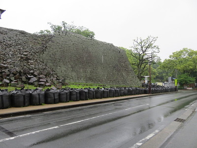 三ノ丸の崩落石垣