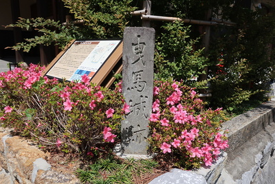 曳馬城跡の石碑