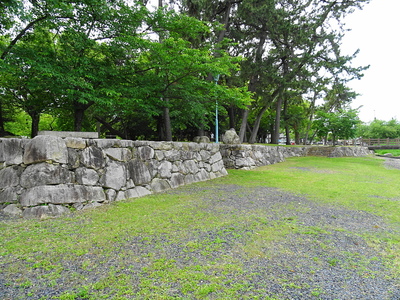琵琶湖側の石垣