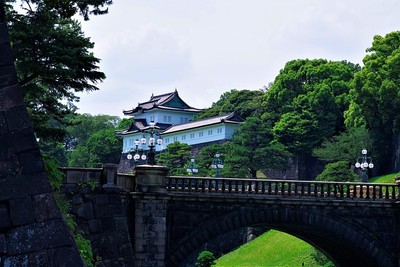 江戸城　二重橋と伏見櫓
