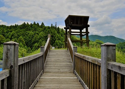 南物見台と木橋