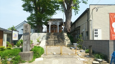 本丸跡に建つ二階堂神社