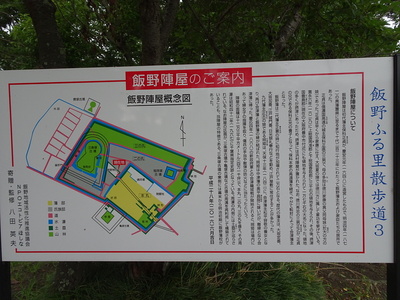飯野神社前の解説板