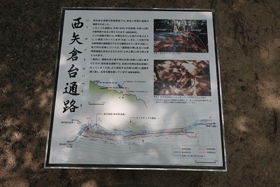 西矢倉台通路の説明板