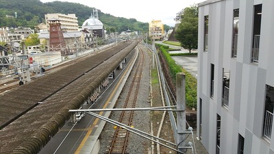 JR甲府駅脇の石垣