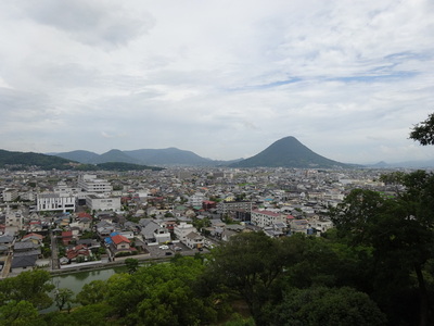 城跡から眺める讃岐富士
