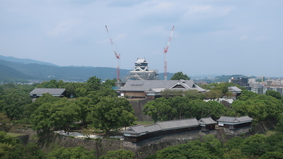 熊本市役所14階からの眺望