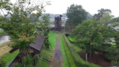 二層櫓から見た井楼矢倉