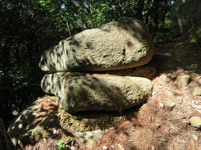 二の丸への坂の岩