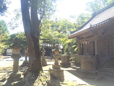 鹿島神社北側土塁から見た桜山方面