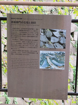 赤坂御門の案内板
