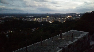 東櫓台から見る二本松市街地