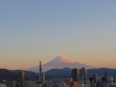 主郭よりの眺望、富士山